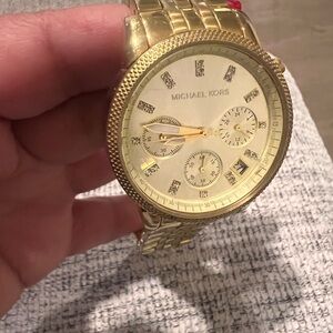 Michael Kors Radiant Gold Chronograph Watch